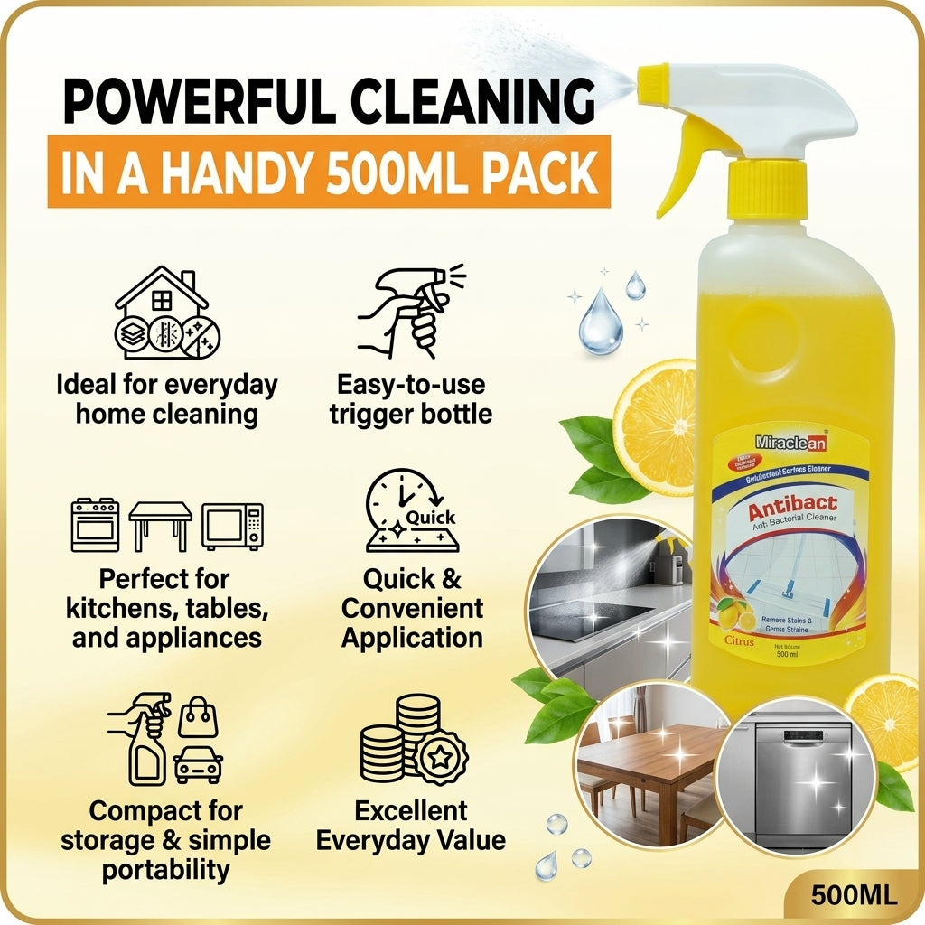 Antibacterial Cleaner Citrus 500ml X 4
