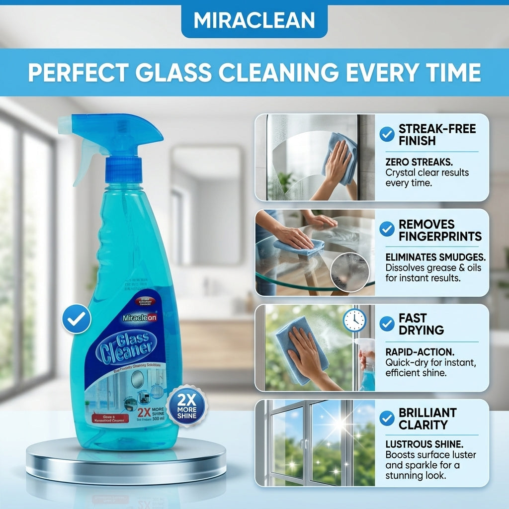 Glass Cleaner 500ml X 4