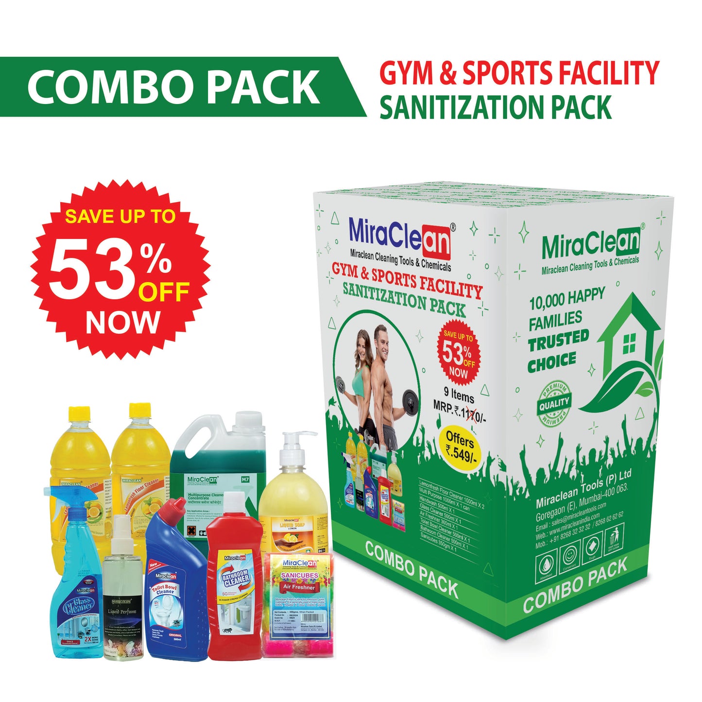Gym Cleaning & Hygiene Pack