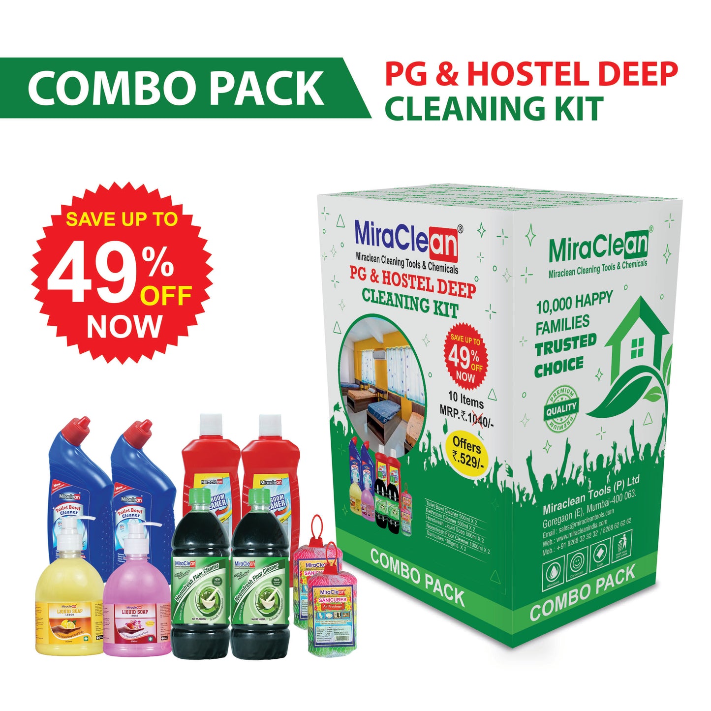 PG & Hostel Deep Cleaning Kit