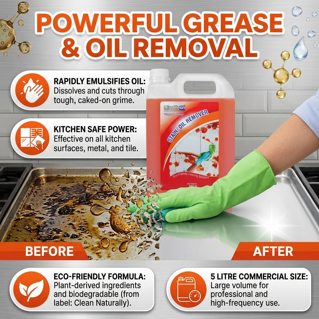 Miraclean Industrial-Grade 5L Stain & Oil Remover