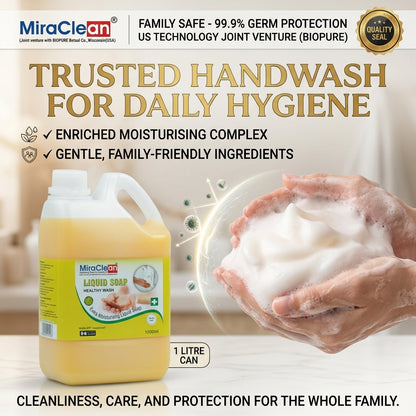 Liquid Soap Healthy Wash 1L X 4