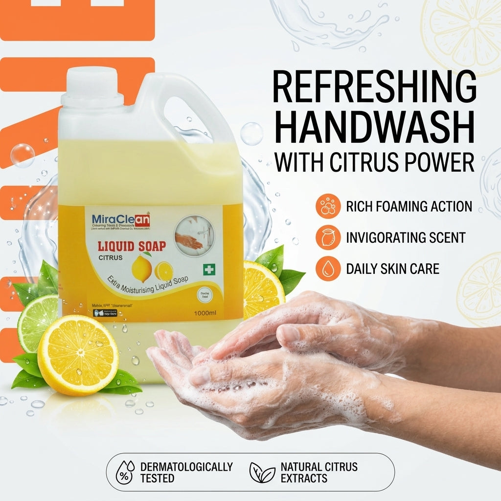 Liquid Soap Citrus 1L X 4