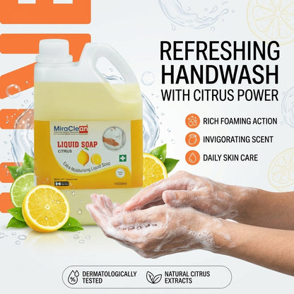 Liquid Soap Citrus 1L X 4