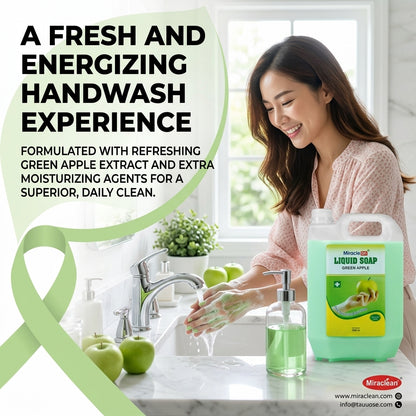 Liquid Soap Green Apple 5L X 4