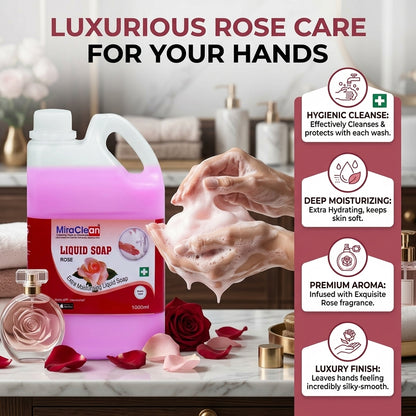 Handwash Rose 1L X 4