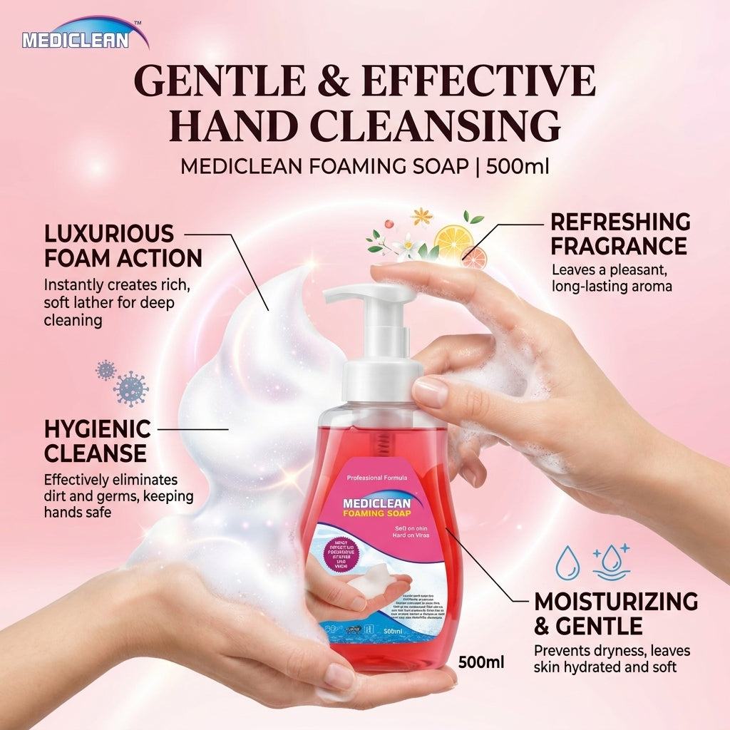 Mediclean Foaming Soap 500ml X 4