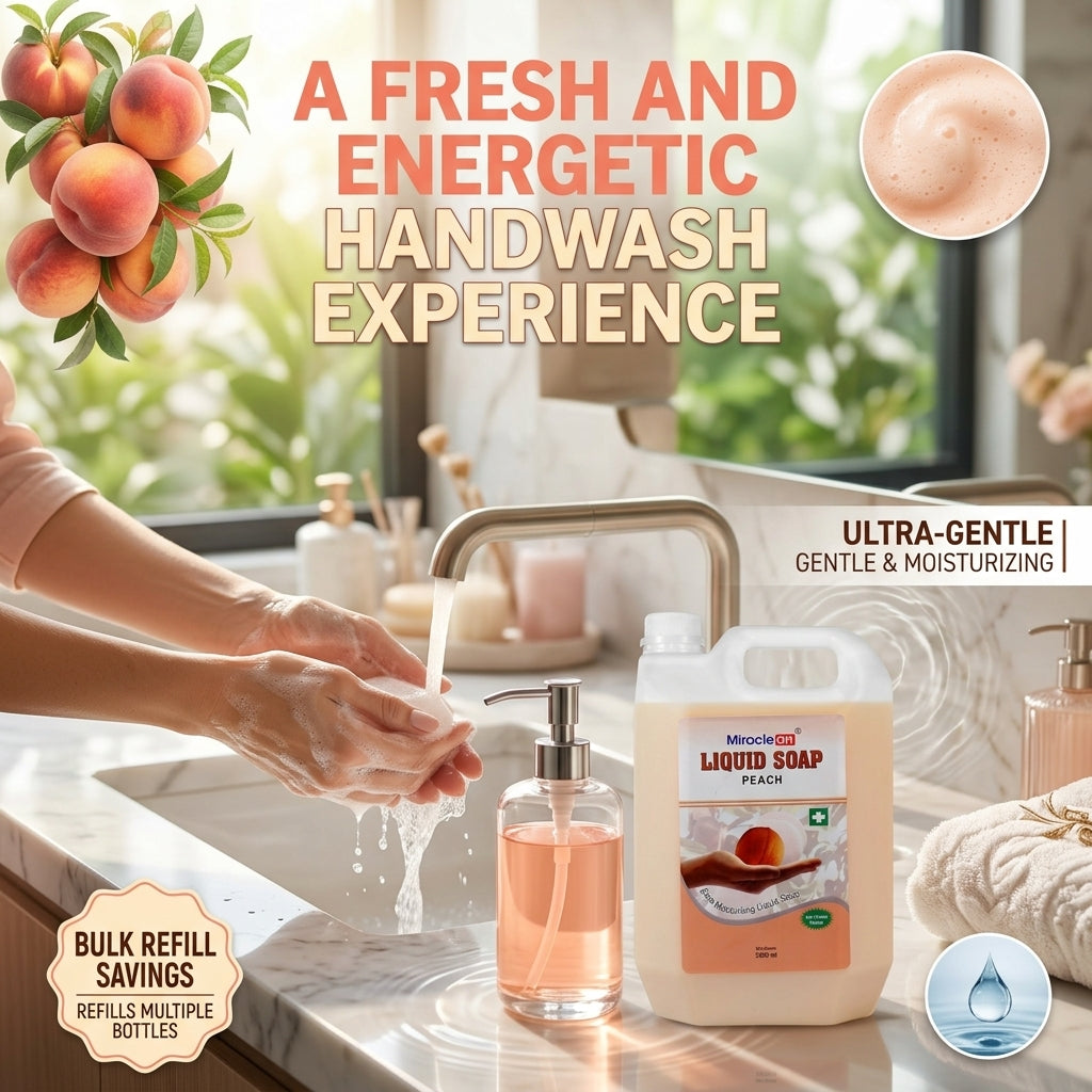 Liquid Soap Peach 5L X 4