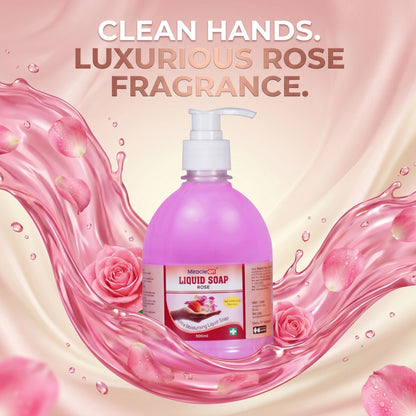 Handwash Rose 500ml X 4