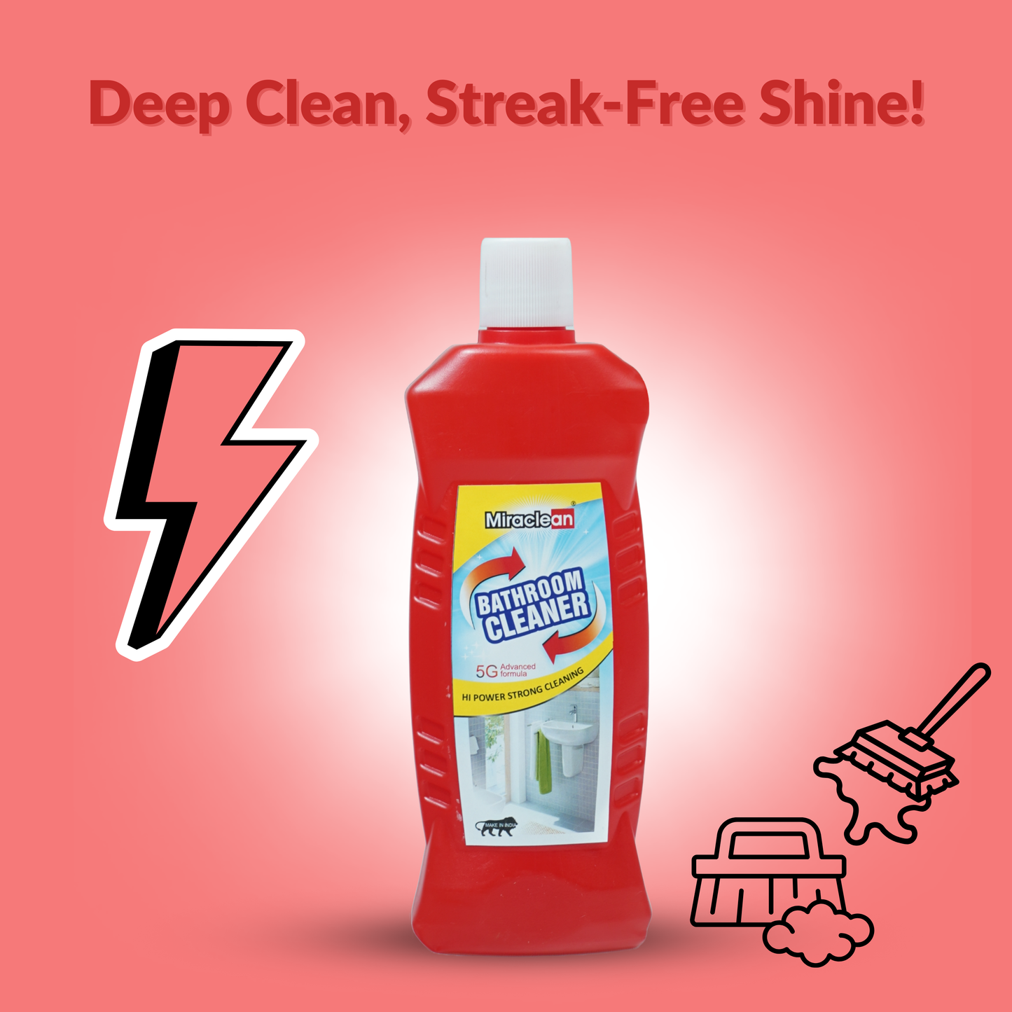 Bathroom Cleaner Red