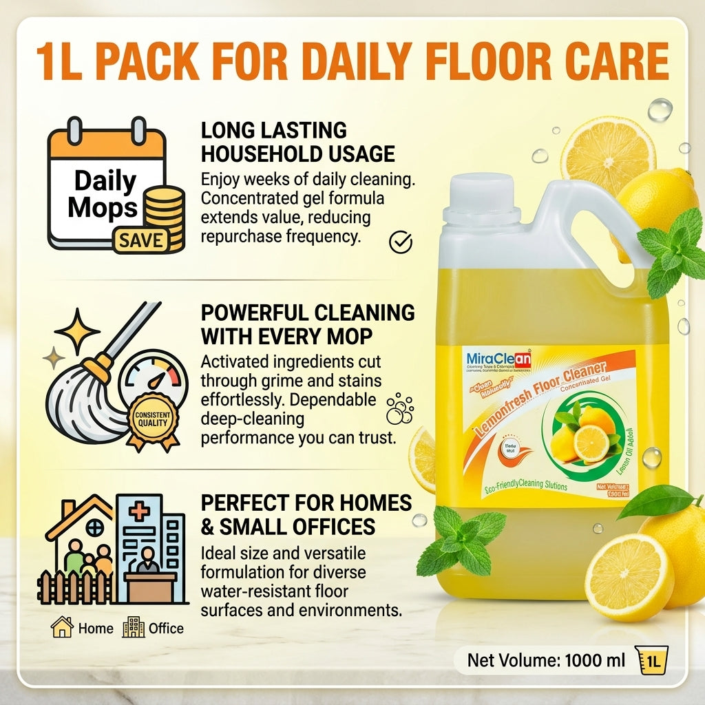 Lemonfresh Floor Cleaner 1L X 4