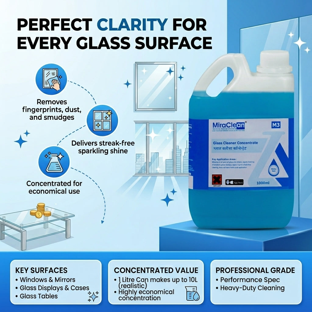 Glass Cleaner Concentrate 1L X 4