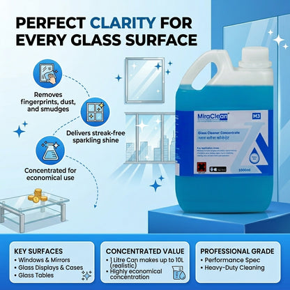 Glass Cleaner Concentrate 1L X 4