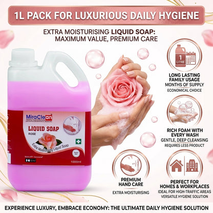 Handwash Rose 1L X 4