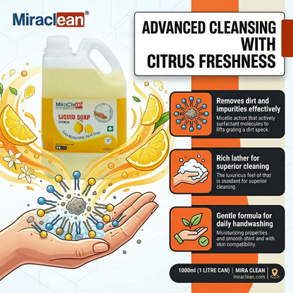 Liquid Soap Citrus 1L X 4
