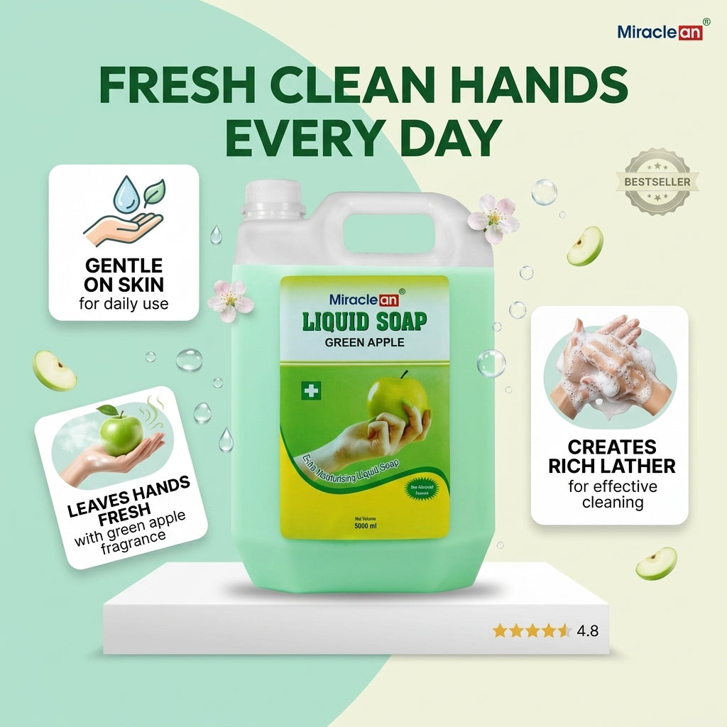 Liquid Soap Green Apple 5L X 4