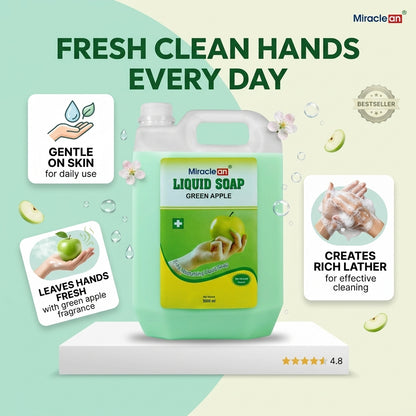Liquid Soap Green Apple 5L X 4