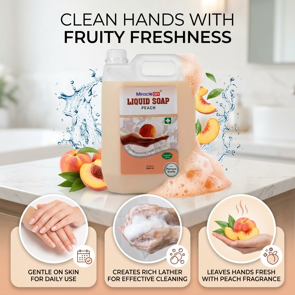 Liquid Soap Peach 5L X 4