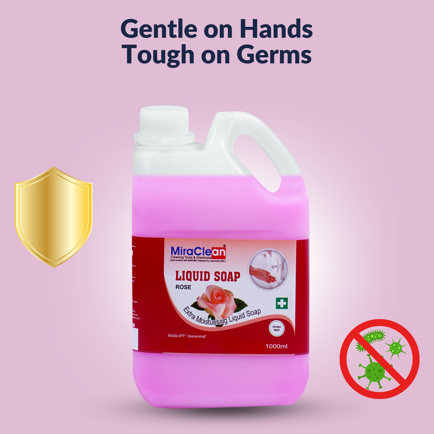Liquid Soap Rose 1L