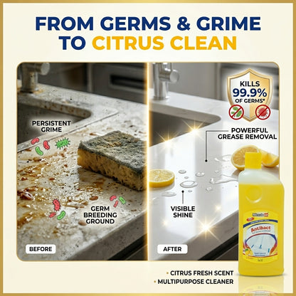 Antibacterial Cleaner Citrus 500ml X 4