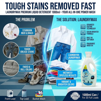 Laundry Max 1L X 4