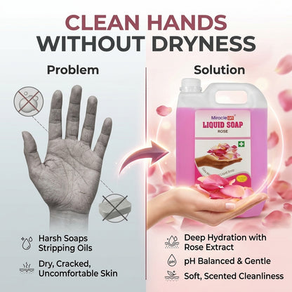 Liquid Soap Rose 5L X 4