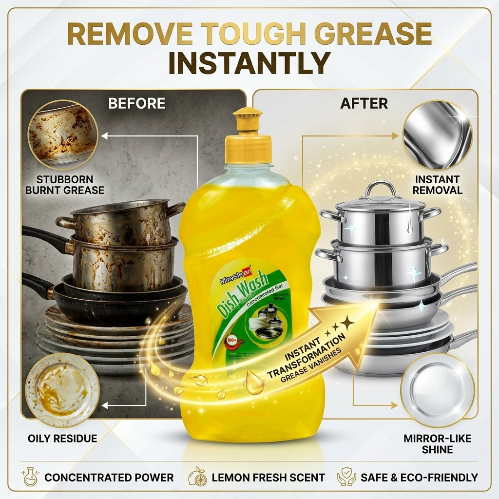 Dishwash Gel 500ml X 4