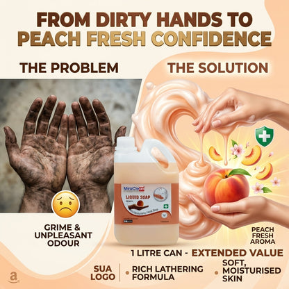 Liquid Soap Peach 1L X 4