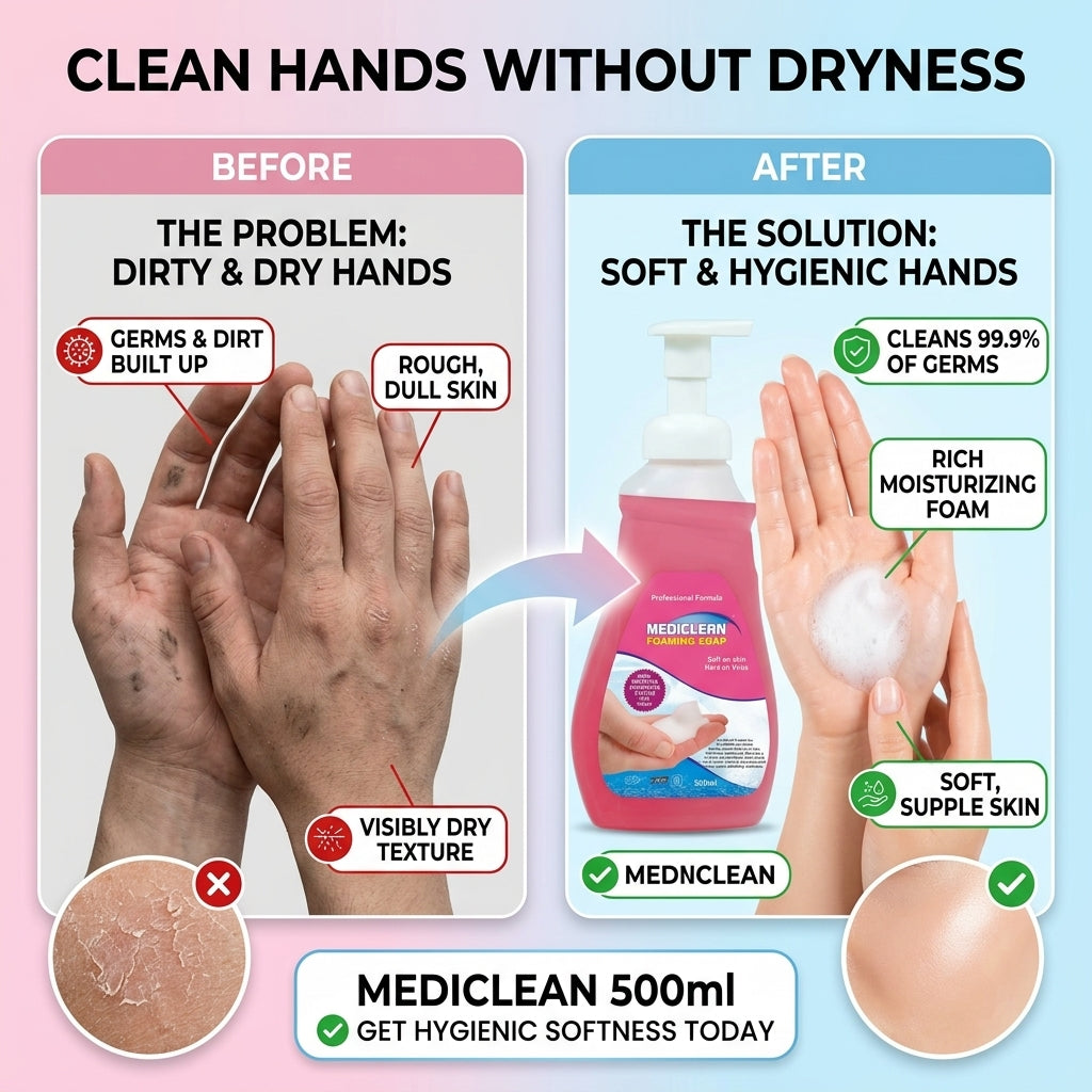 Mediclean Foaming Soap 500ml X 4