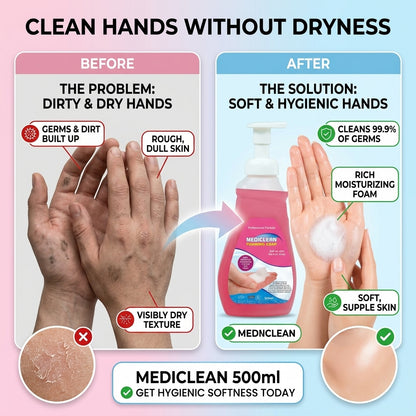 Mediclean Foaming Soap 500ml X 4