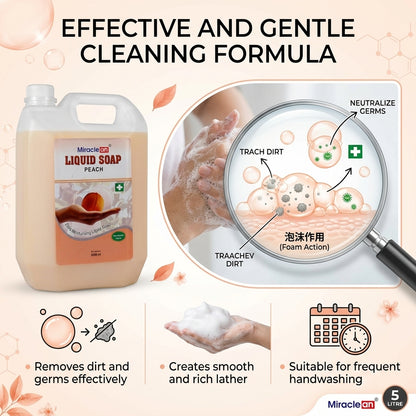 Liquid Soap Peach 5L X 4