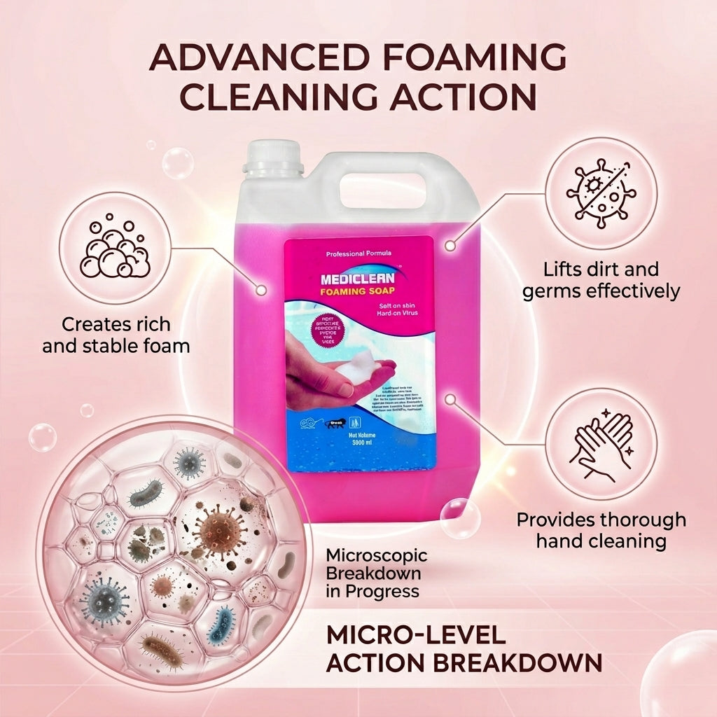 Mediclean Foaming Soap 5L X 4
