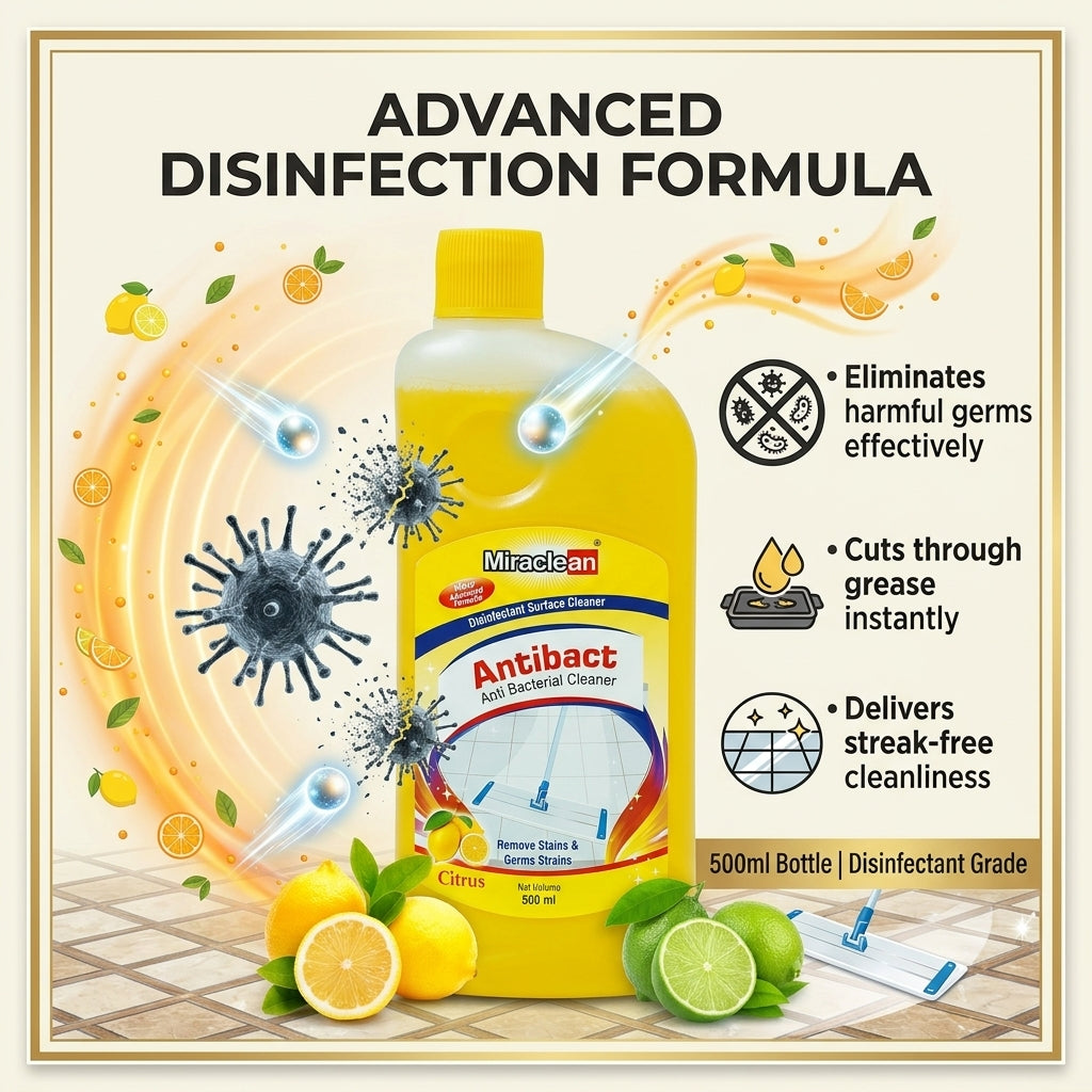 Antibacterial Cleaner Citrus 500ml X 4