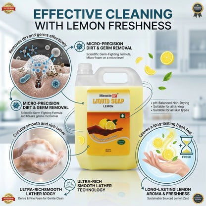 Liquid Soap Lemon 5L X 4