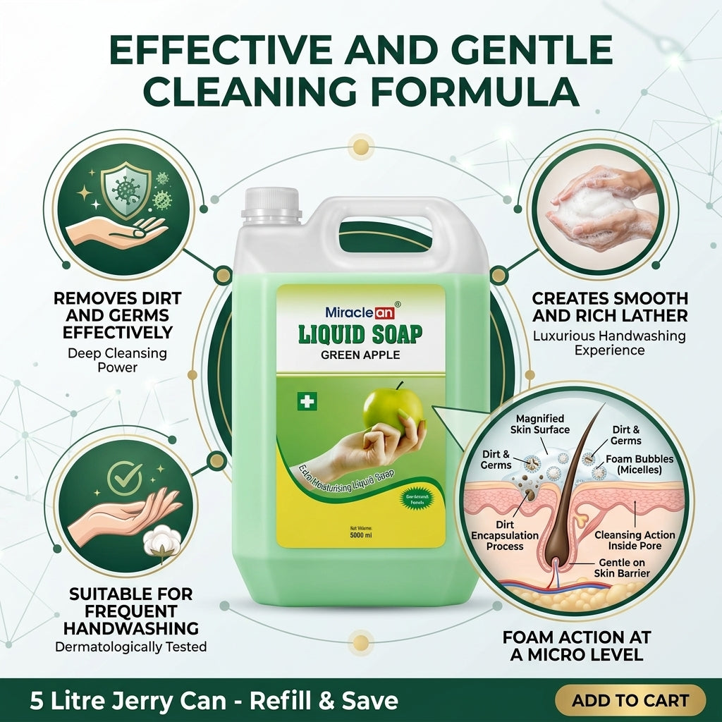 Liquid Soap Green Apple 5L X 4