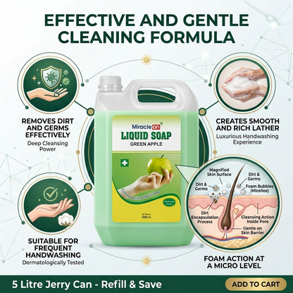 Liquid Soap Green Apple 5L X 4