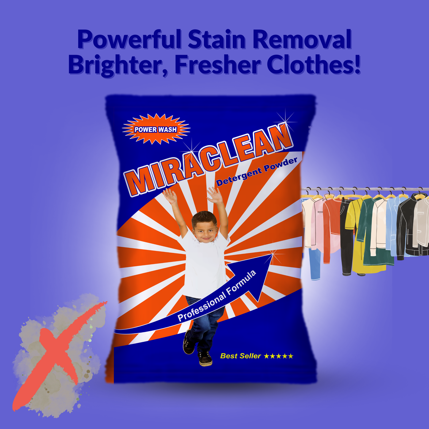 Detergent Powder Packet