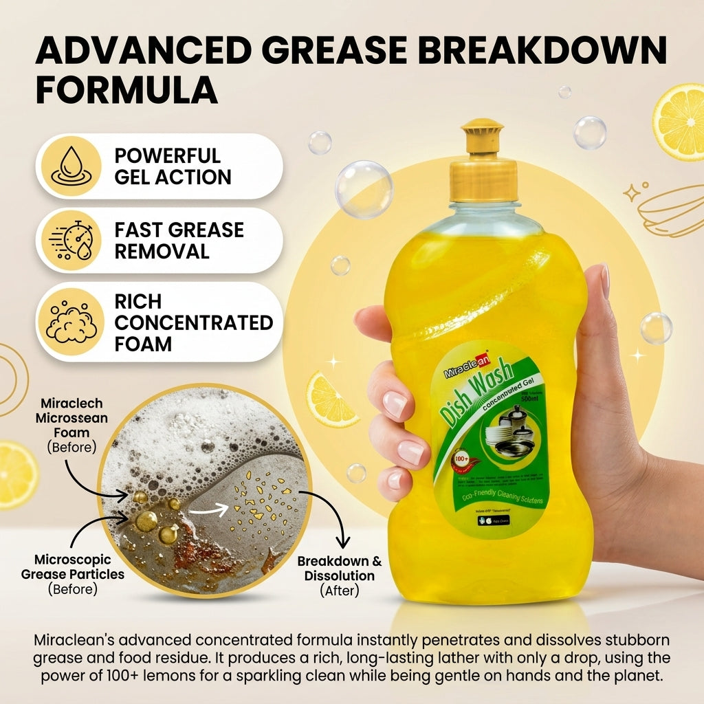 Dishwash Gel 500ml X 4