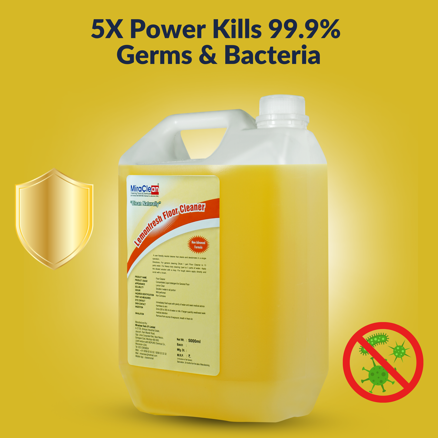 Lemon Fresh Floor Cleaner  5L