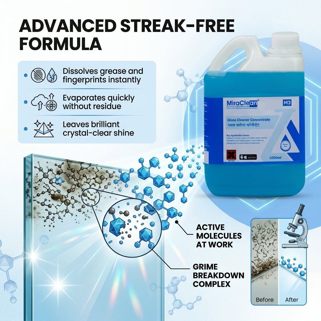 Glass Cleaner Concentrate 1L X 4