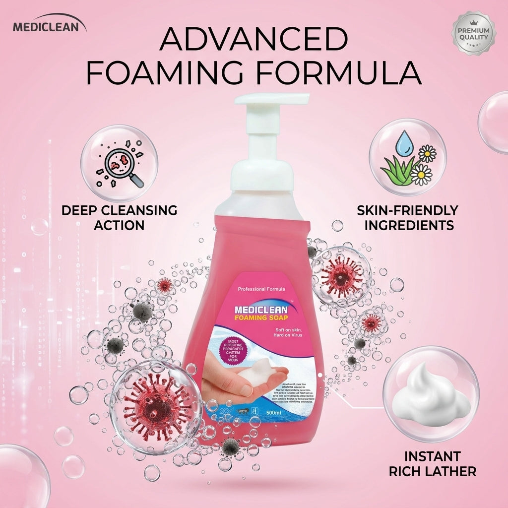 Mediclean Foaming Soap 500ml X 4