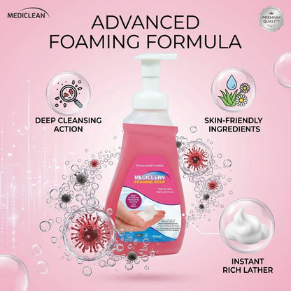 Mediclean Foaming Soap 500ml X 4