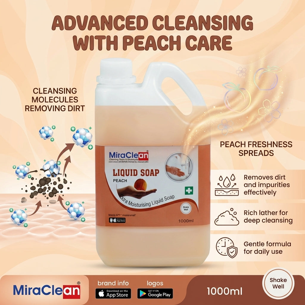 Liquid Soap Peach 1L X 4