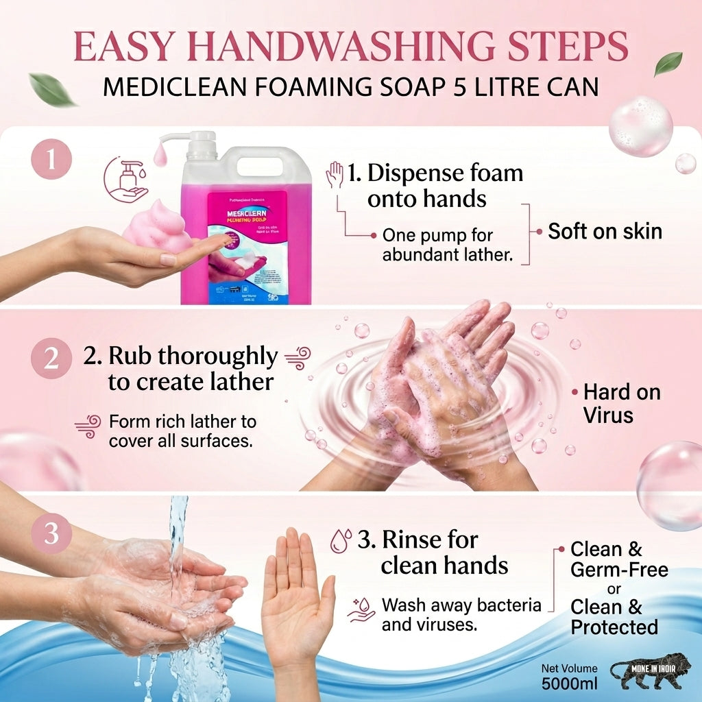 Mediclean Foaming Soap 5L X 4
