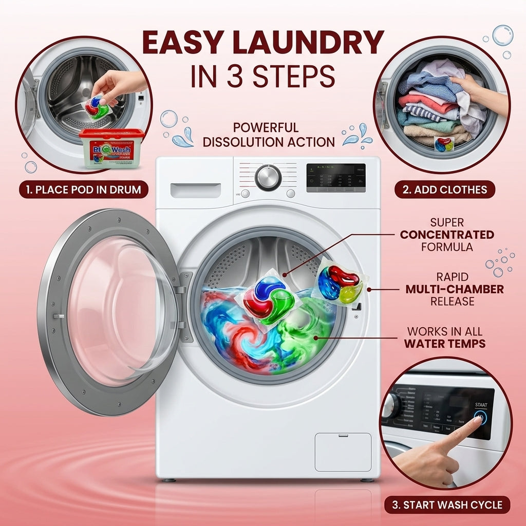Washing Pods Red Box X 4