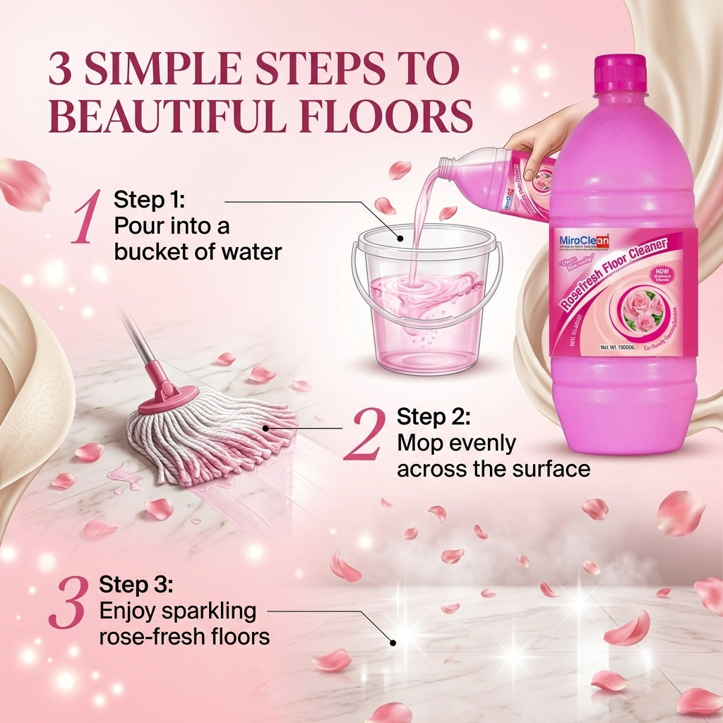 Rosefresh Floor Cleaner 1L X 4