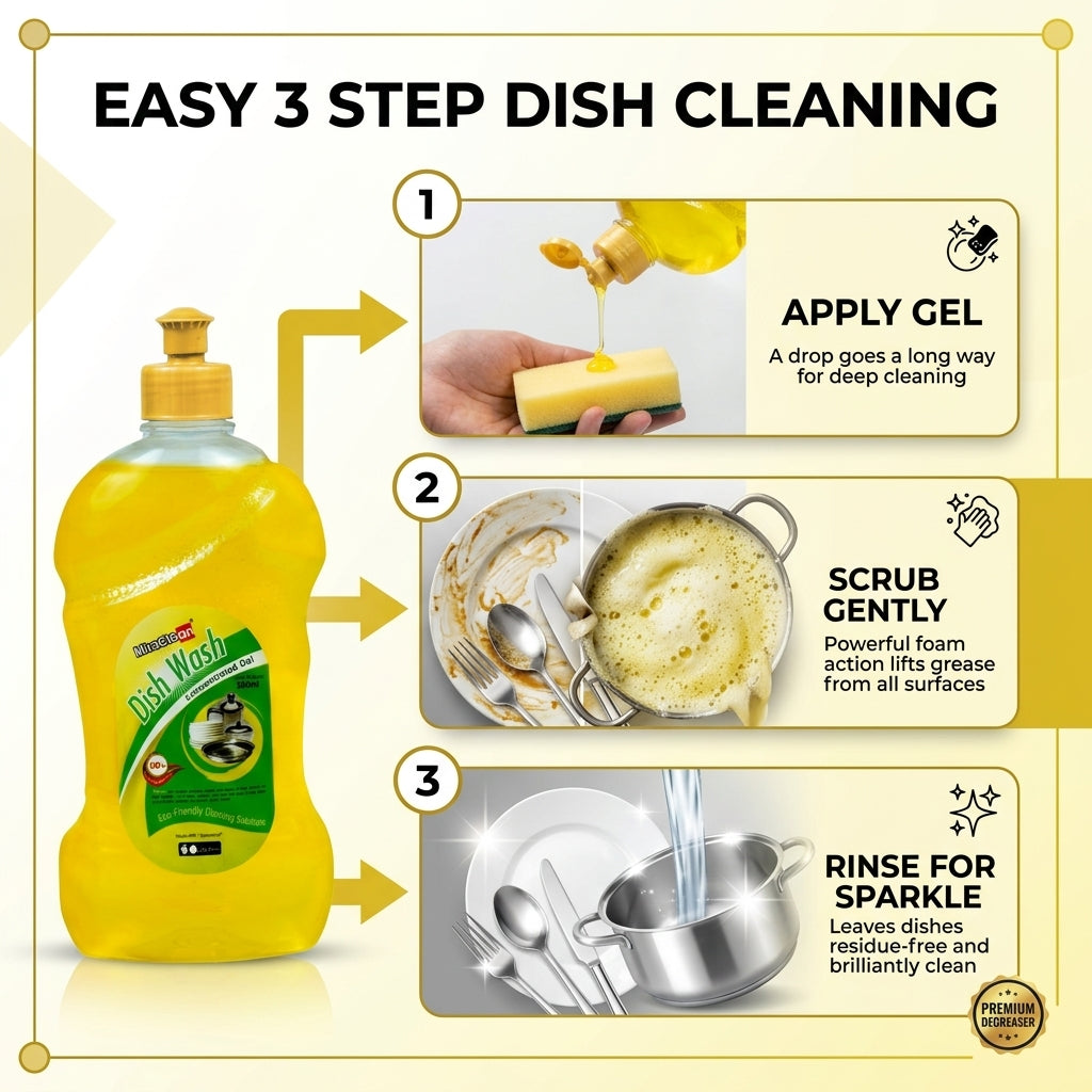 Dishwash Gel 500ml X 4