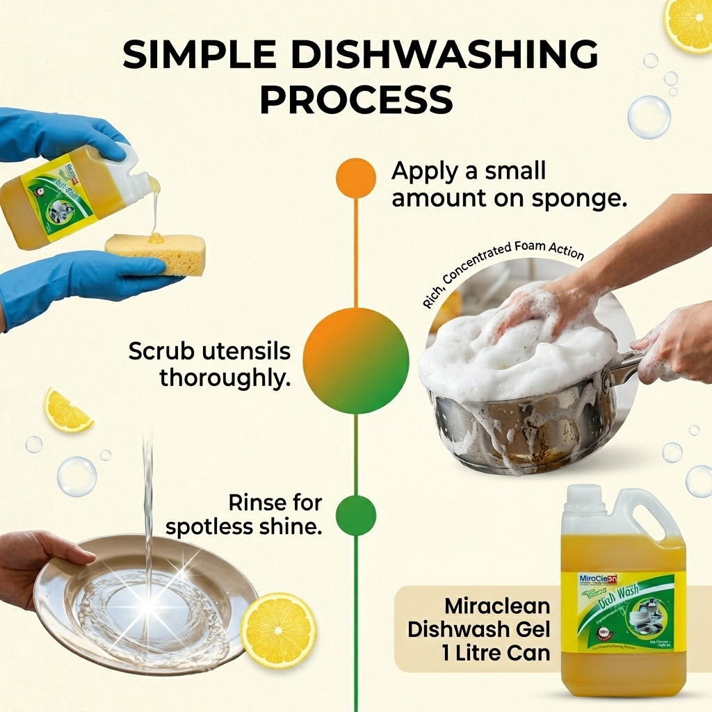 Dishwash Gel 1L X 4
