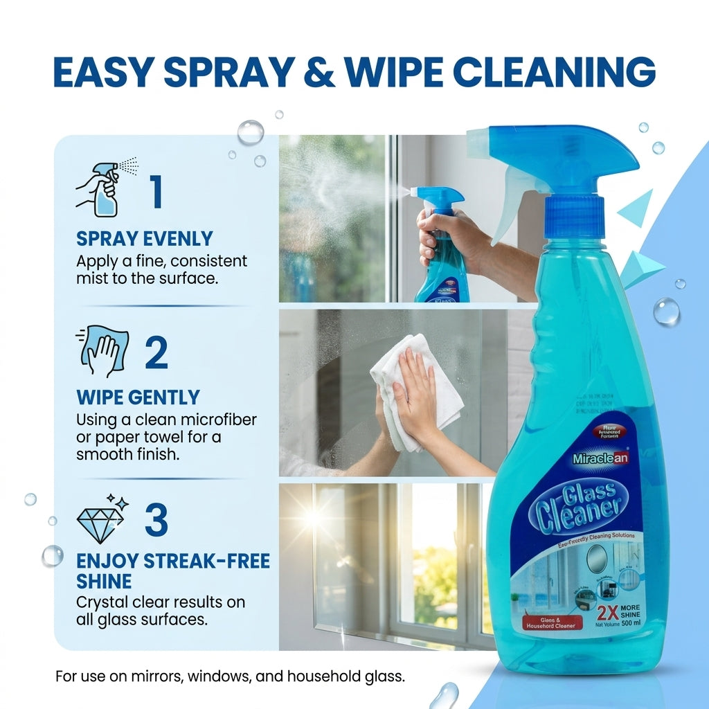 Glass Cleaner 500ml X 4