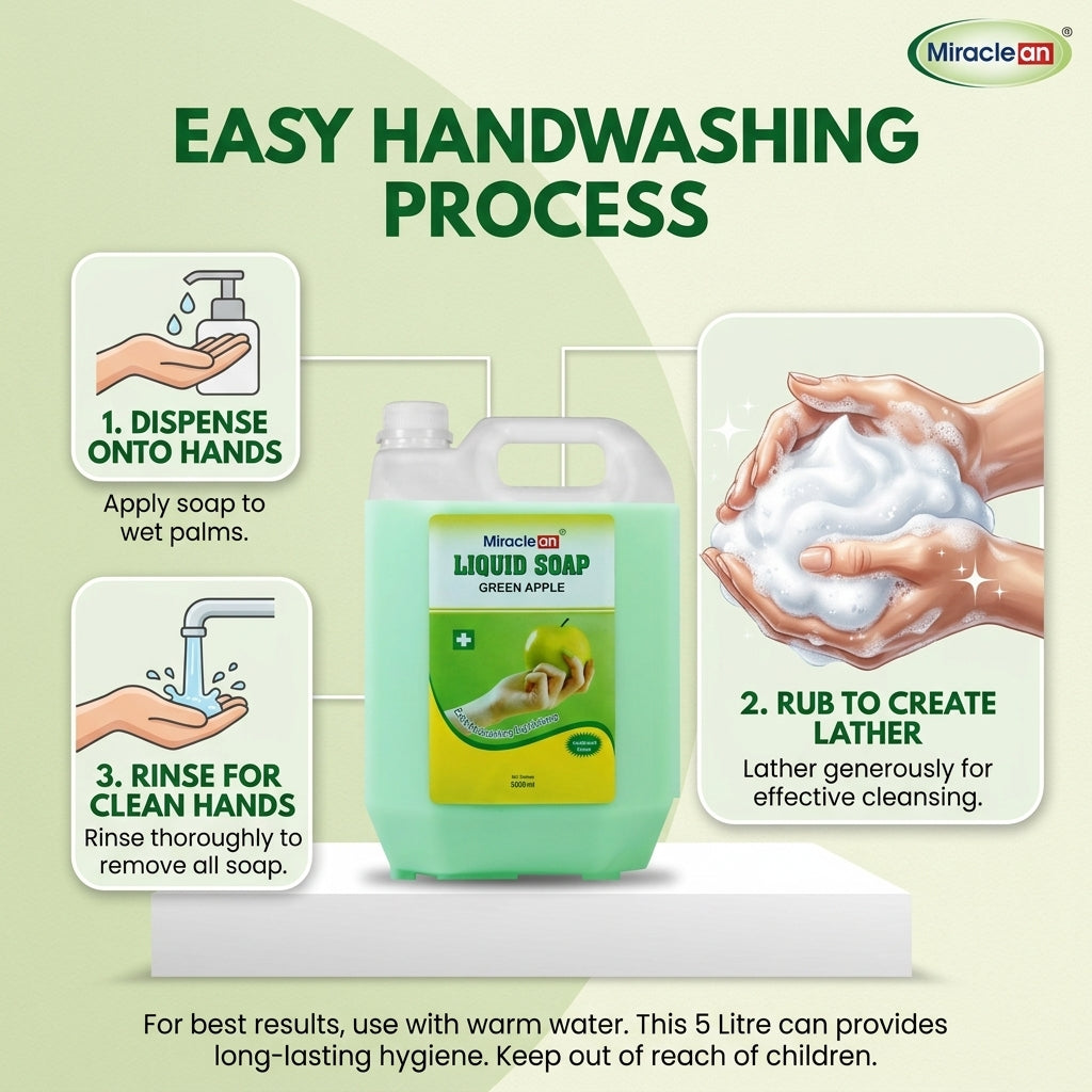 Liquid Soap Green Apple 5L X 4